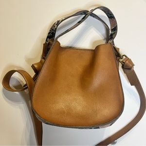 Madewell Sydney Crossbody Bag in Snake Leather